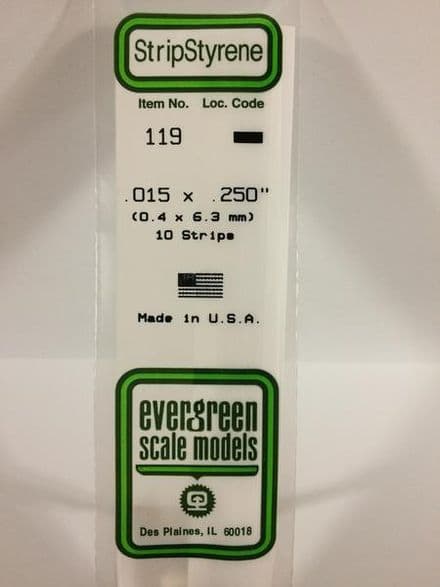 EG119 0.015 X 0.250 EVERGREEN (10)