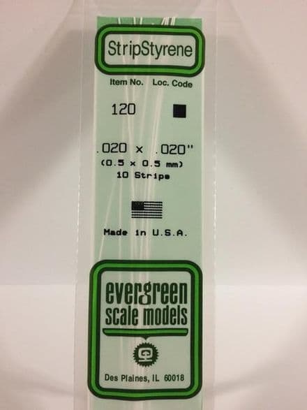 EG120 0.020 X 0.020 EVERGREEN (10)
