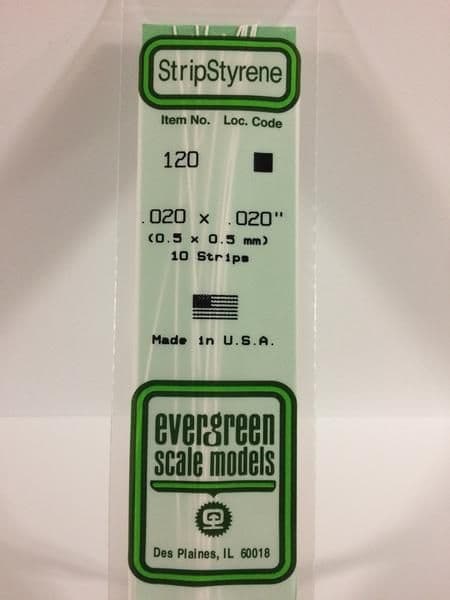 EG120 0.020 X 0.020 EVERGREEN (10)