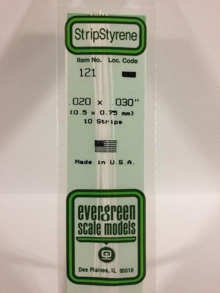 EG121 0.020 X 0.030 EVERGREEN (10)