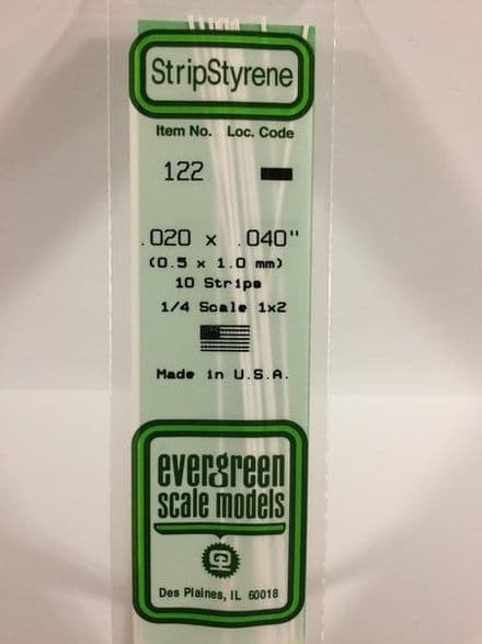 EG122 0.020 X 0.040 EVERGREEN (10)