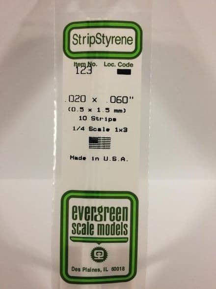 EG123 0.020 X 0.060 EVERGREEN (10)