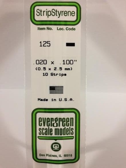 EG125 0.020 X 0.100 EVERGREEN (10)