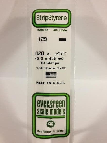 EG129 0.020 X 0.250 EVERGREEN (10)