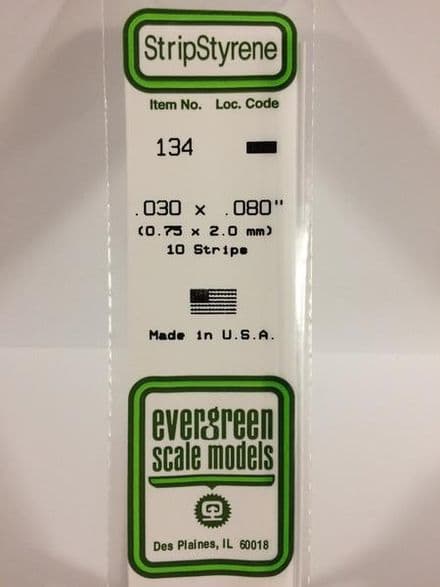 EG134 0.030 X 0.080 EVERGREEN (10)