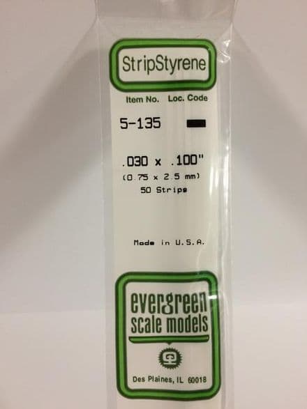 EG135 0.030 X 0.100 EVERGREEN (10)