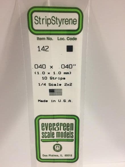 EG142 0.040 X 0.040 EVERGREEN (10)