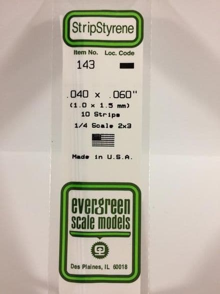EG143 0.040 X 0.060 EVERGREEN (10)