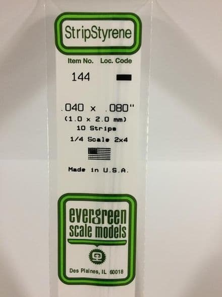 EG144 0.040 X 0.080 EVERGREEN (10)