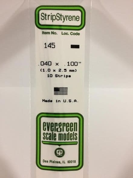 EG145 0.040 X 0.100 EVERGREEN (10)