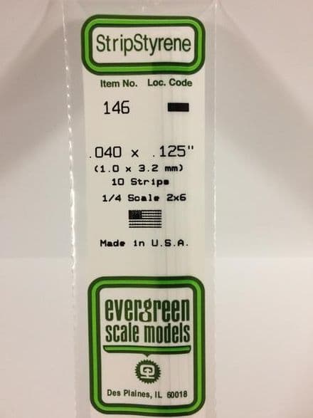 EG146 0.040 X 0.125 EVERGREEN (10)