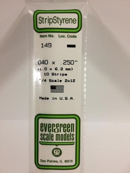 EG149 0.040 X 0.250 EVERGREEN (10)
