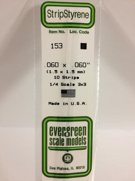 EG153 0.060 X 0.060 EVERGREEN (10)