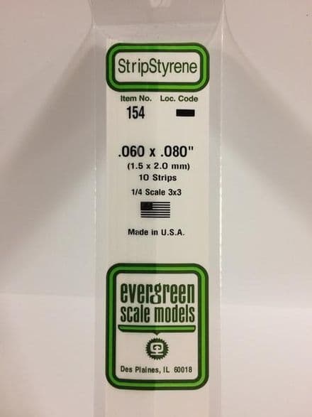 EG154 0.060 X 0.080 EVERGREEN (10)