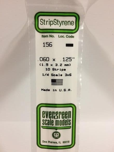EG156 0.060 X 0.125 EVERGREEN (10)