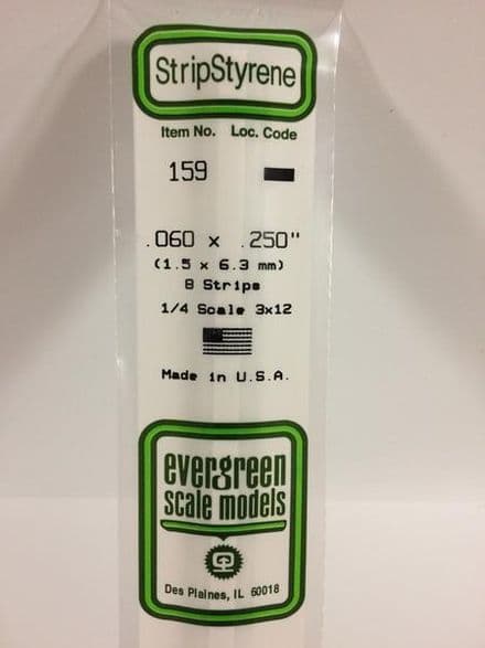 EG159 0.060 X 0.250 EVERGREEN (8)