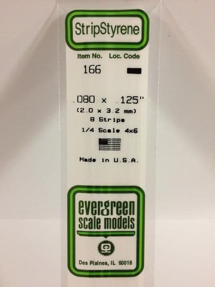 EG166 0.080 X 0.125 EVERGREEN (8)