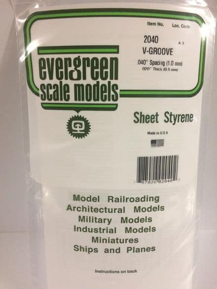 EG2040 	V GROOVE EVERGREEN 0.40SP