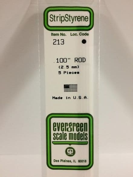 EG213 0.100 ROD EVERGREEN (5)