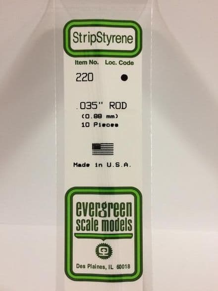 EG220 0.035 ROD EVERGREEN (10)
