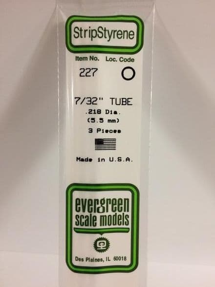 EG227 7/32TUBE EVERGREEN .219 (4)