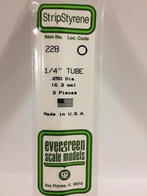 EG228 1/4 TUBE EVERGREEN .250 (3)