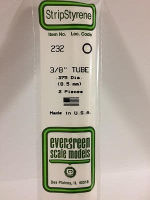 EG232 3/8 TUBE EVERGREEN .375 (2)