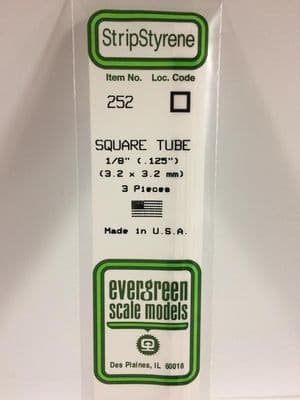 EG252 SQUARE TUBE 1/8 EVERGREEN (3)