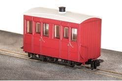 GR500UR  GVT 4-wheel enclosed side coach, plain red