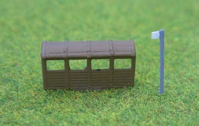 PDX61 PD Marsh N Gauge Bus Stop and Covered Shelter