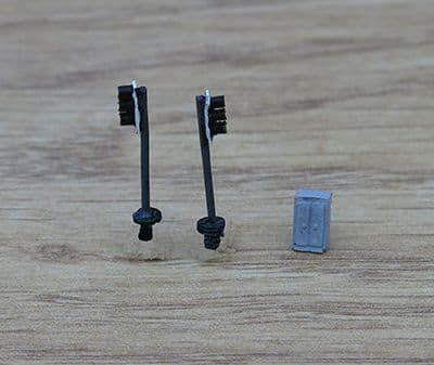 PDX69 PD Marsh N Gauge Painted Modern Traffic Lights - Single Head