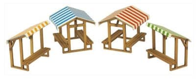 PN830 N Gauge Market Stalls
