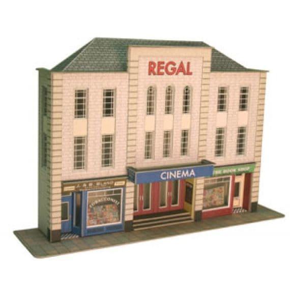 PO206 Low Relief Cinema & Shops OO/HO