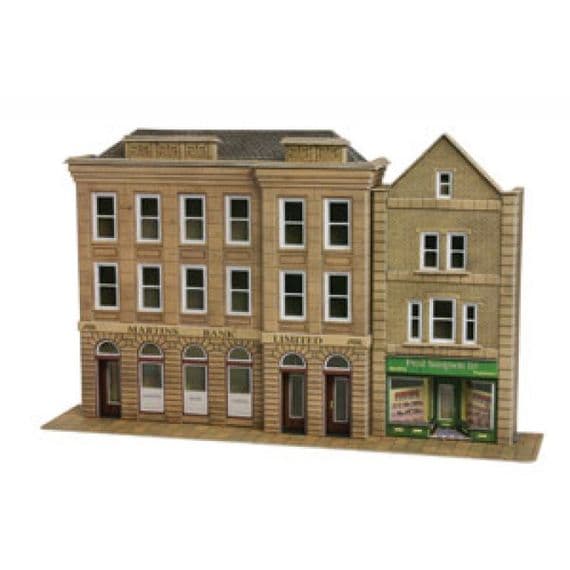 PO271 Low Relief Bank and Shop OO/HO