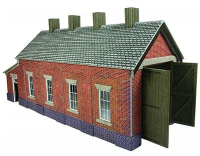 PO331 Red Brick Single Track Engine Shed