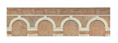 R7388 Low Level Arched Retaining Walls x2 (Red Brick)