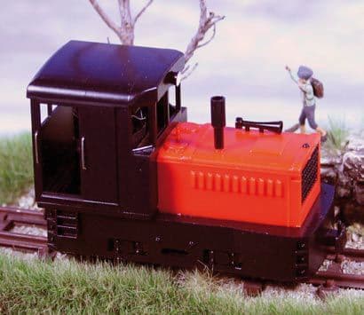 SALE 2054 Plymouth Diesel Black Chassis & Cab Red Hood
