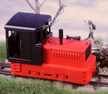 SALE 2057 Plymouth Diesel Red Chassis & hood, Black Cab