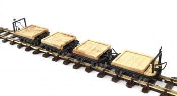 SALE 3115 Flat Wagons 2 With, 2 Without Brakes