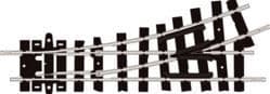 ST406 Setrack OO-9/HOe Left-hand turnout, insulfrog