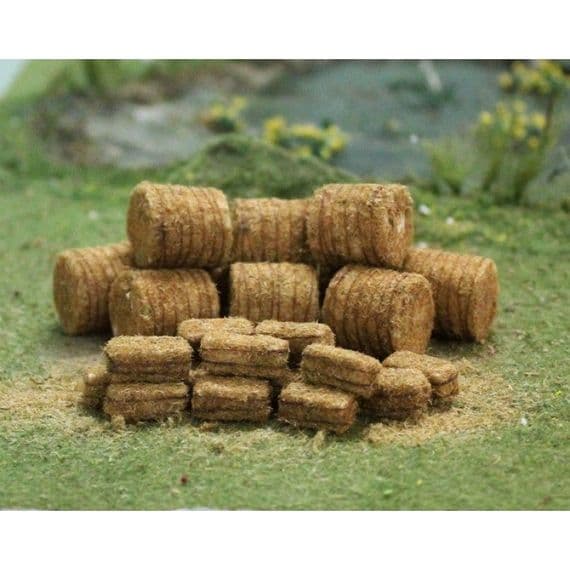 TS00378 Straw Bales (10 round / 20 rectangle)