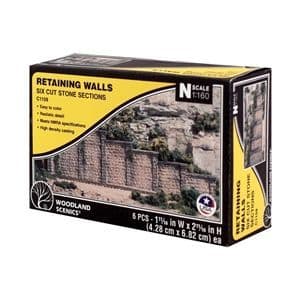 WC1159  N Cut Stone Retaining Wall Concrete (x6)
