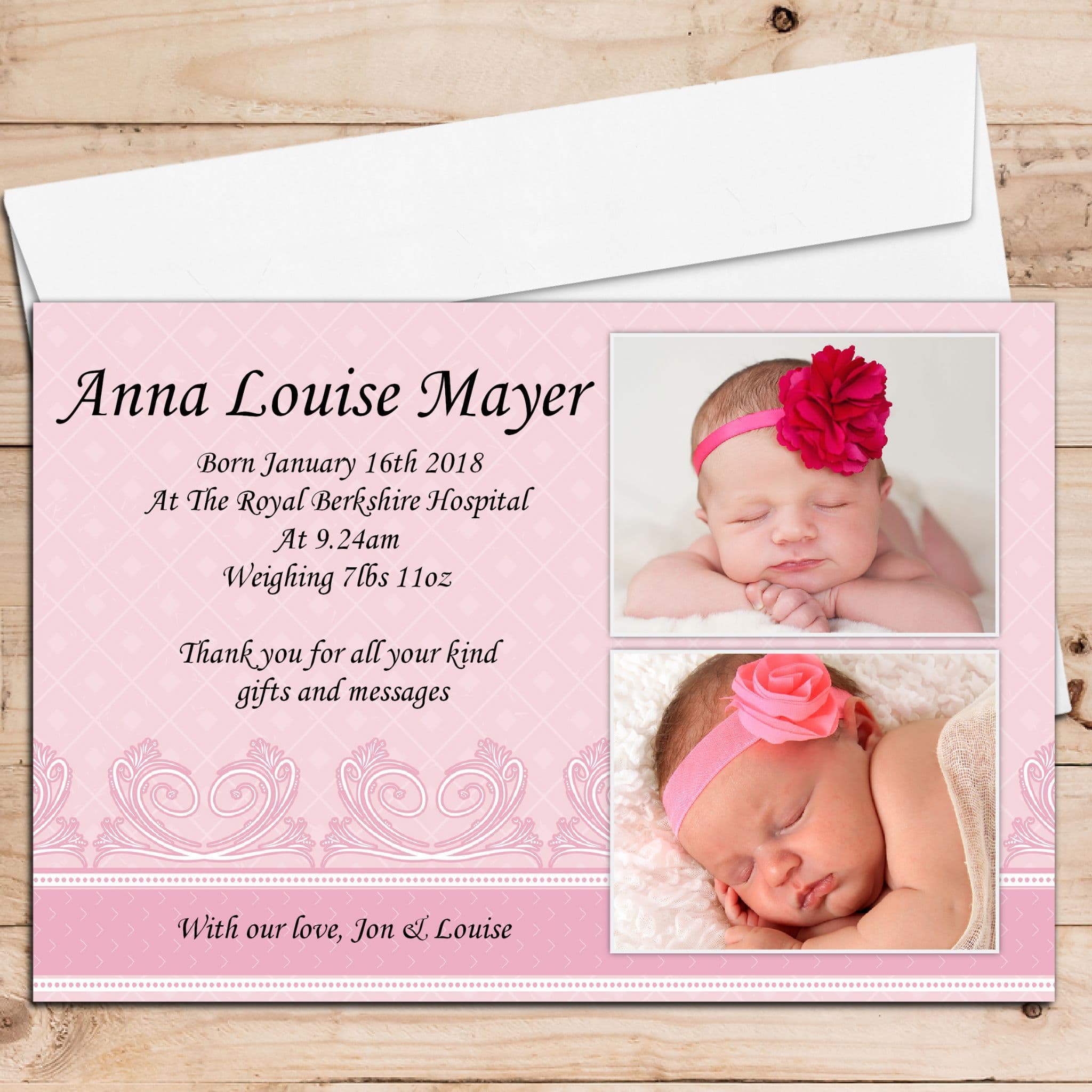 Birth Announcement Cards Baby Announcement Cards
