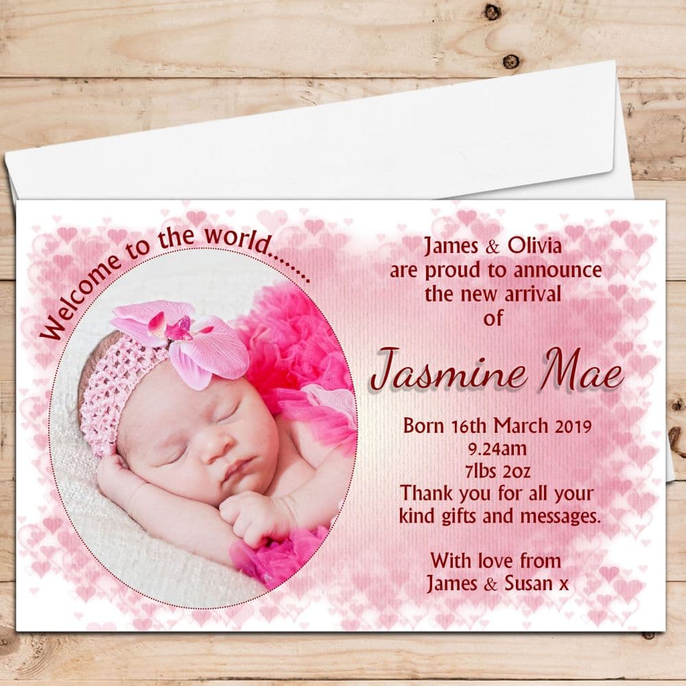 Birth Announcement Cards Baby Announcement Cards