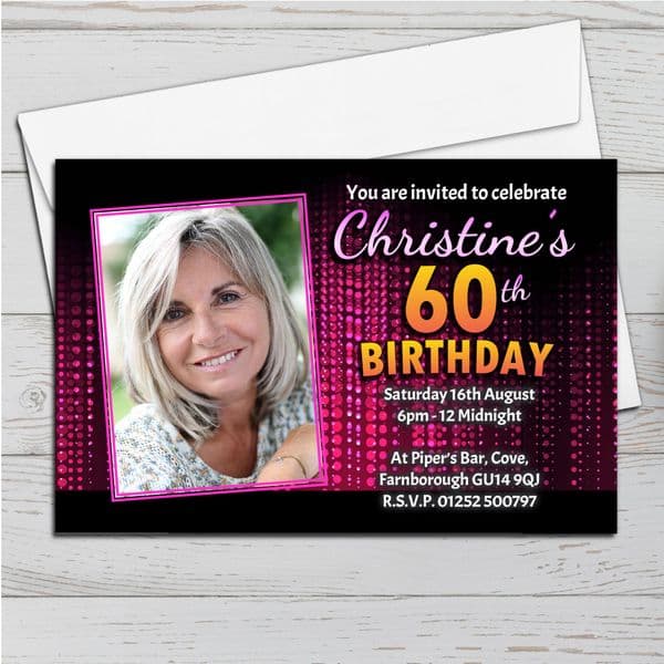 10 Personalised Birthday Invitations N15