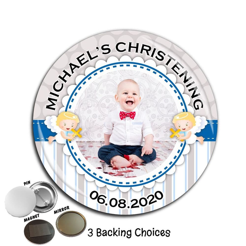 Baby Boy Ref Magnet Souvenir Christening Moon And Stars Ref Magnet