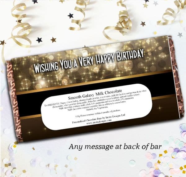 Personalised 'Born In Any Year Awesome'  Chocolate Bar - Happy Birthday N122