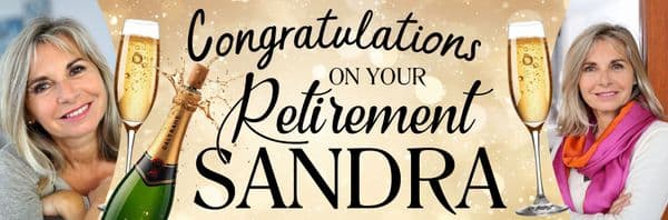 Personalised Congratulations on your Retirement Photo Banners N102