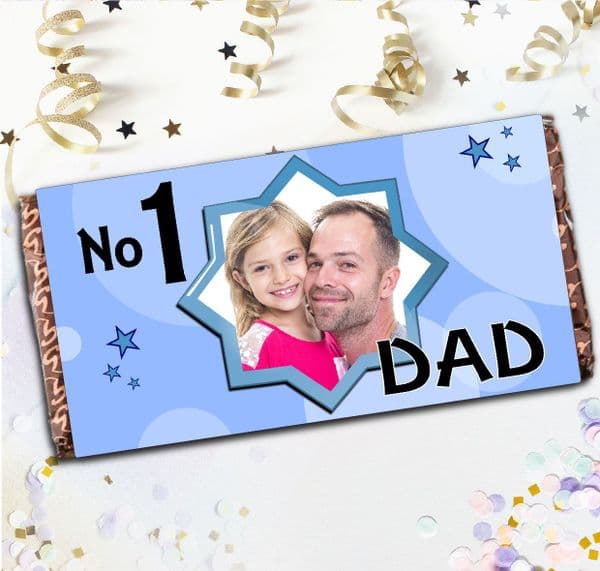 Personalised Fathers Day Milk Chocolate Bar Gift - N11