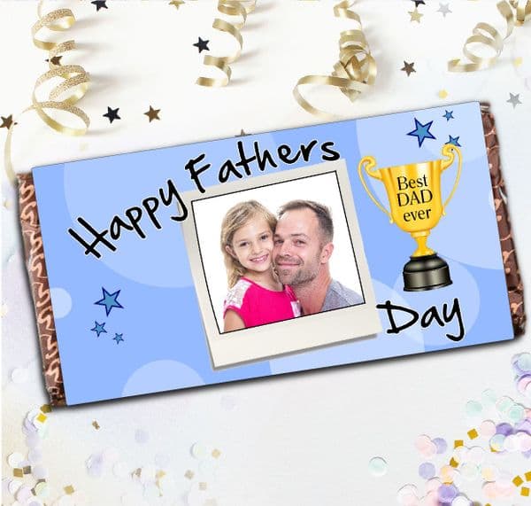 Personalised Fathers Day Milk Chocolate Bar - N13